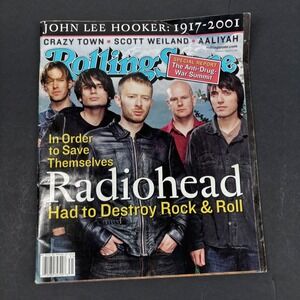 Rolling Stone Magazine Aug 2 2001 Radiohead Issue 874 Aaliyah‎